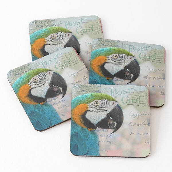 Item preview, Macaw Parrot on Vintage Postcard designed and sold by ninasilver.