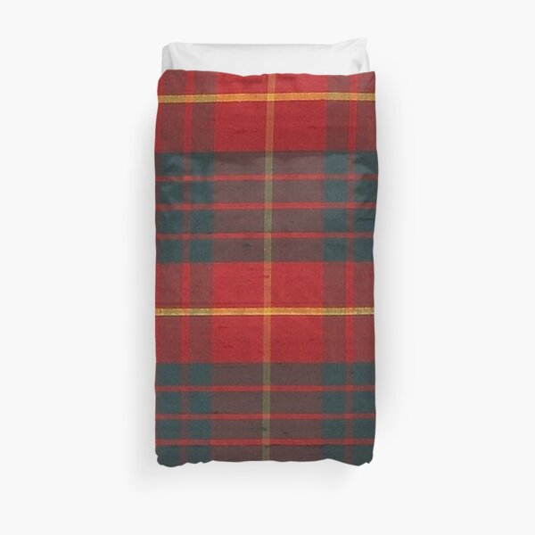 CAMERON CLAN RED-GREEN SCOTTISH TARTAN PLAID Duvet Cover