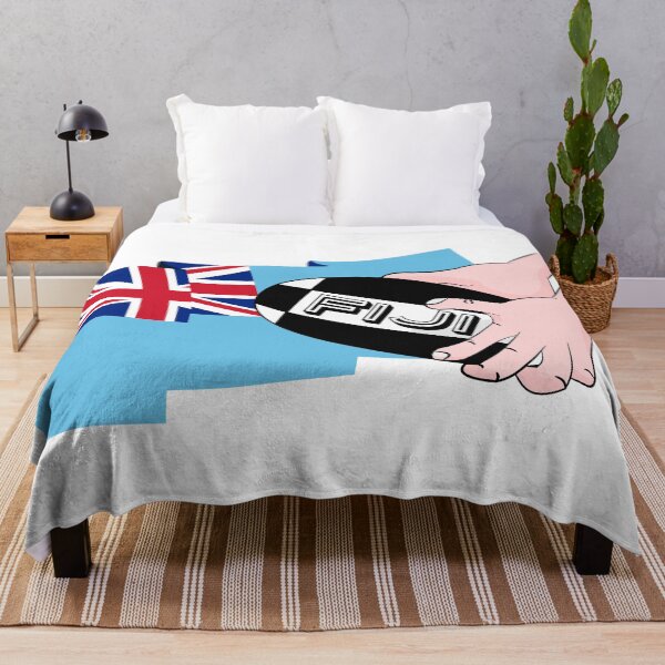 Item preview, Fiji Rugby Flag designed and sold by piedaydesigns.