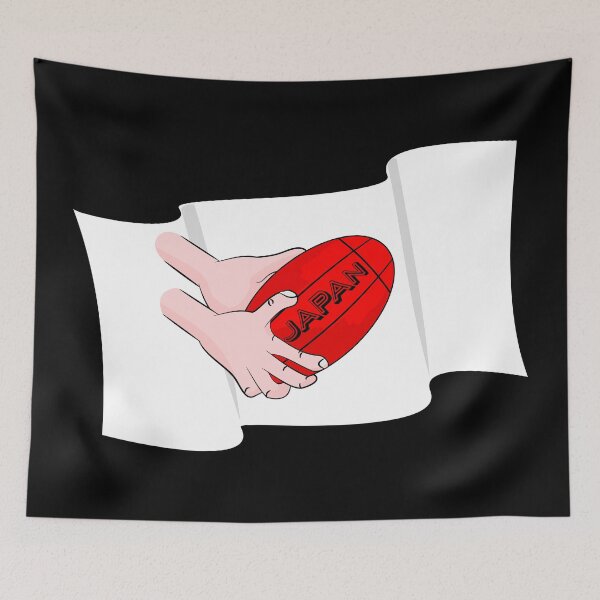Item preview, Japan Rugby Flag designed and sold by piedaydesigns.
