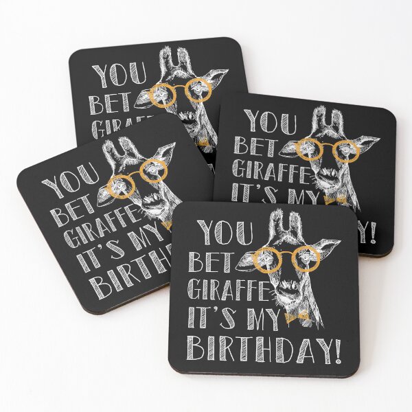 Item preview, You bet Giraffe it's my Birthday  | Funny Giraffe T-Shirt designed and sold by cphonasa.