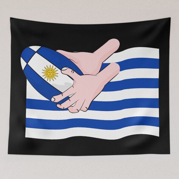 Item preview, Uruguay Rugby Flag designed and sold by piedaydesigns.