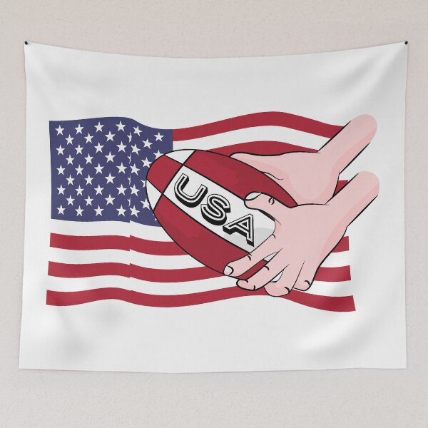 Item preview, Rugby USA Flag designed and sold by piedaydesigns.