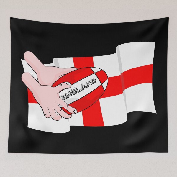 Item preview, Rugby England Flag designed and sold by piedaydesigns.