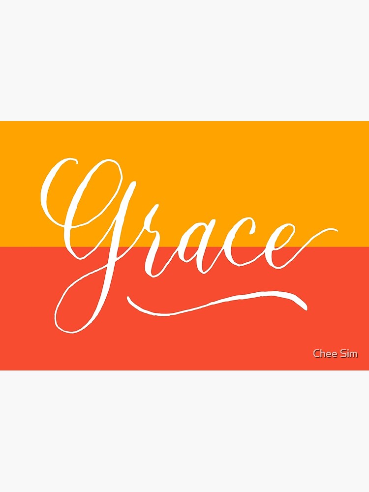  Grace  Modern Calligraphy Name  Design Art Print by 