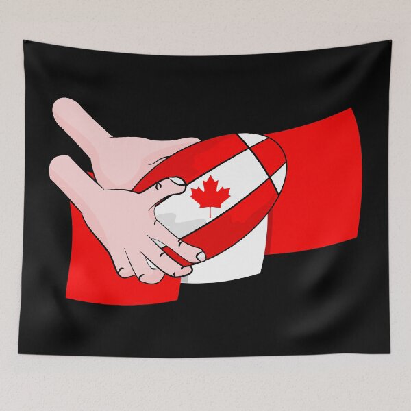 Item preview, Canada Rugby Flag designed and sold by piedaydesigns.
