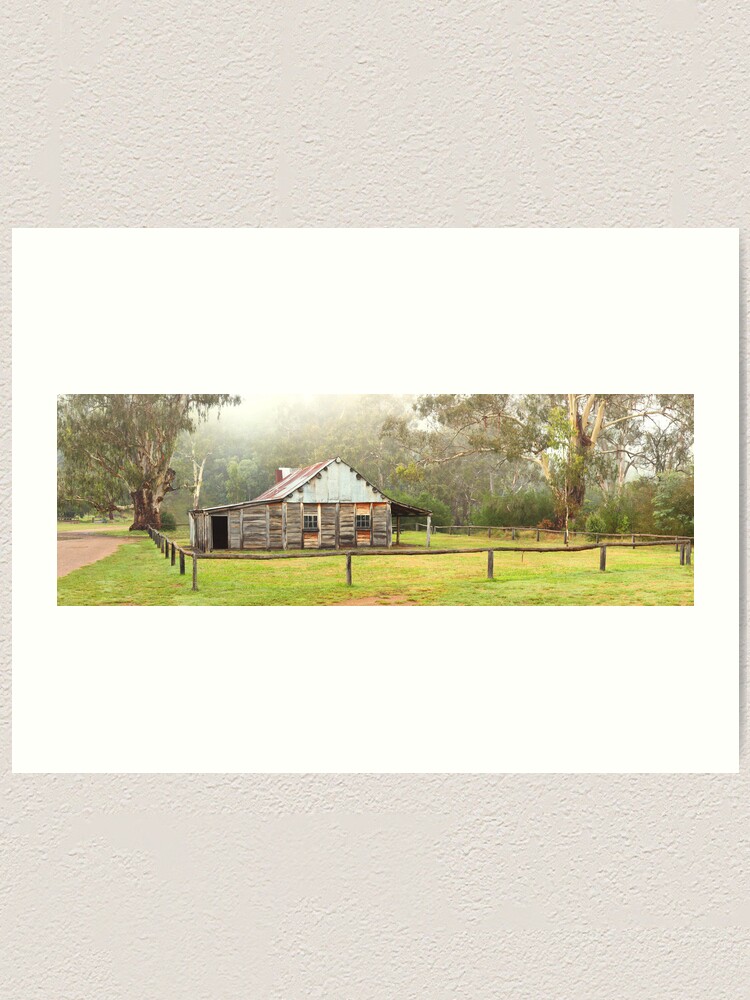 Thumbnail 1 of 3, Art Print, Frys Hut, Howqua Hills, Victoria, Australia designed and sold by Chockstone.