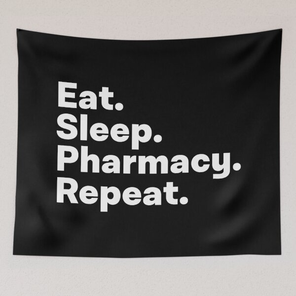 Item preview, Eat Sleep Pharmacy Repeat designed and sold by teesaurus.