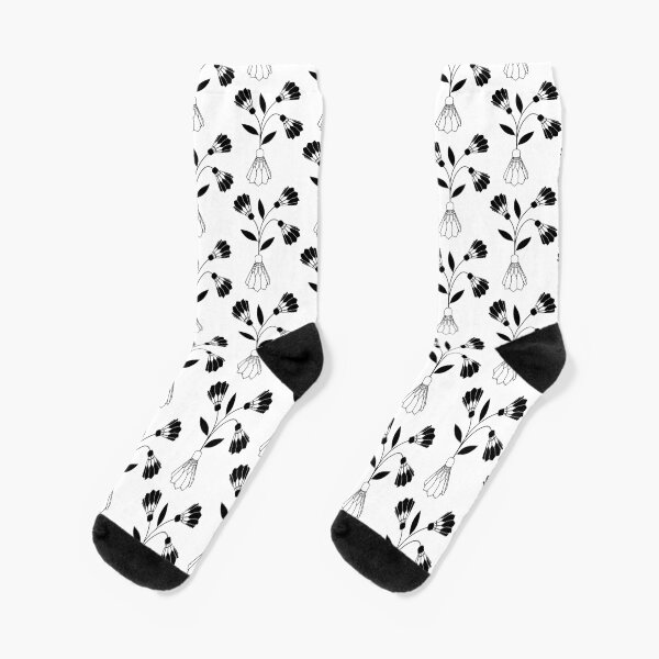 Item preview, Birdie Flowers (Black) designed and sold by heckyesco.
