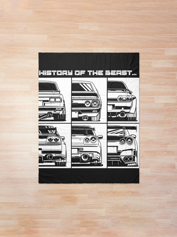 Skyline Gtr Hakosuka Kenmeri R32 R33 R34 Gt R R35 Godzilla Car Japanese Legendary Cars Car Lover Car Guy Car Fan Car Enthusiast Gearhead Petrolhead Jdm Lover Gift Comforter By Kygsales