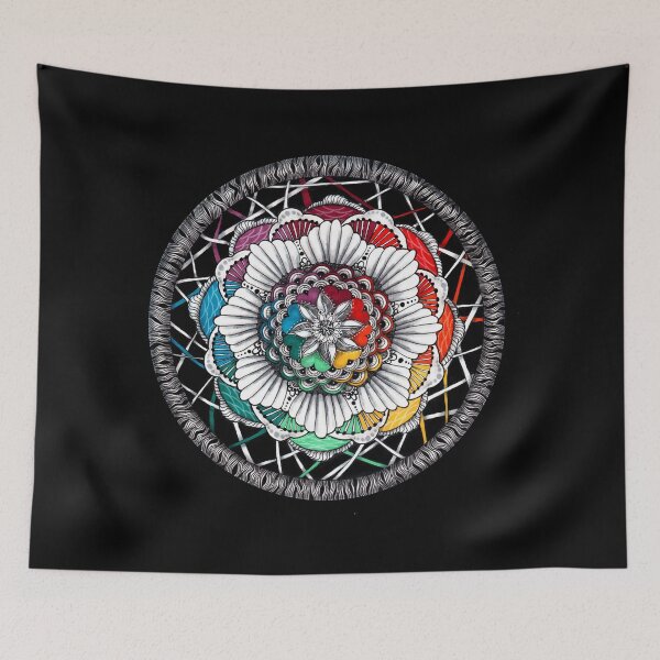 Item preview, Rainbow Mandala Zen art designed and sold by selandriansart.