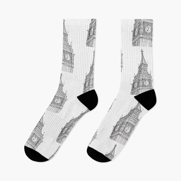 Item preview, Big Ben Clock Tower Drawing designed and sold by Adam Regester.