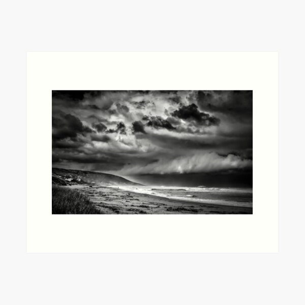 Item preview, South Australia in Black and White - Waitpinga Beach - Photographic Print designed and sold by nickegglington.