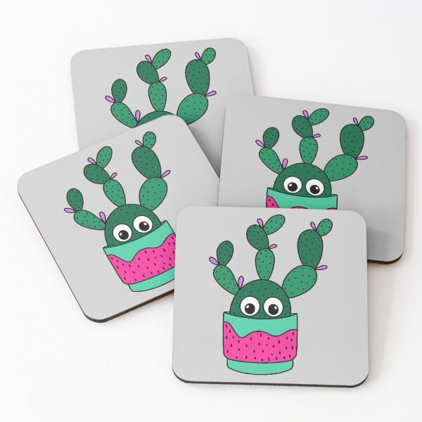 Item preview, Cute Cactus Design #308: Bunny Ear Cactus In A Cute Pot designed and sold by DreamCactus.