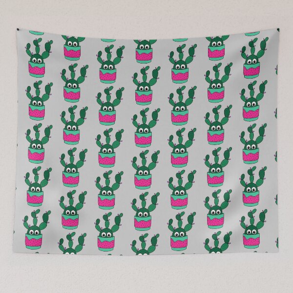 Item preview, Cute Cactus Design #308: Bunny Ear Cactus In A Cute Pot designed and sold by DreamCactus.