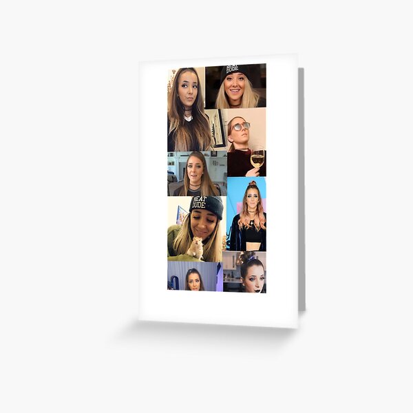 Jenna Marbles Collage Greeting Card