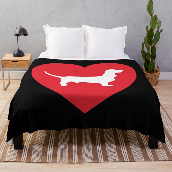 Item preview, Heart with a Dachshund Silhouette designed and sold by XOOXOO.