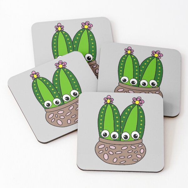 Artikelvorschau, Cute Cactus Design #311: Cacti Couple In A Nice Pottery Pot entworfen und verkauft von DreamCactus.