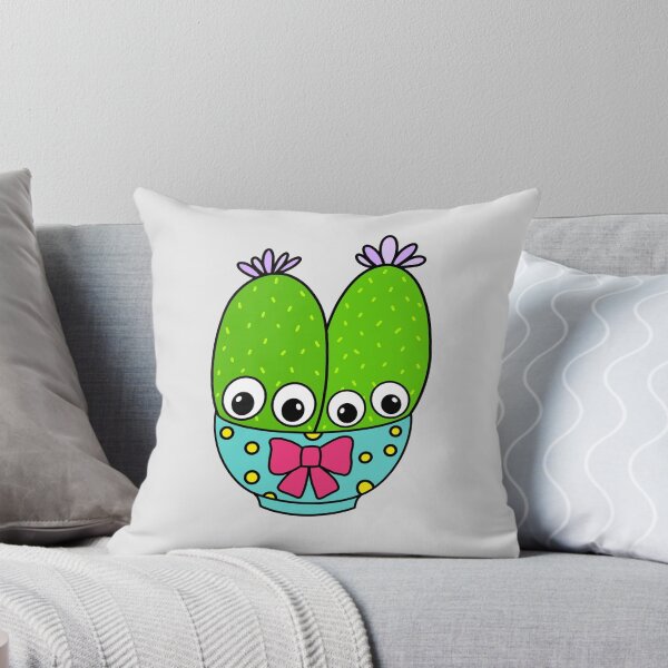 Artikelvorschau, Cute Cactus Design #313: Cacti Couple In Cute Bowl entworfen und verkauft von DreamCactus.