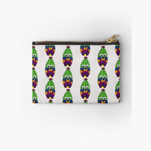 Item preview, Cute Cactus Design #320: Cactus In Pretty Floral Pot designed and sold by DreamCactus.