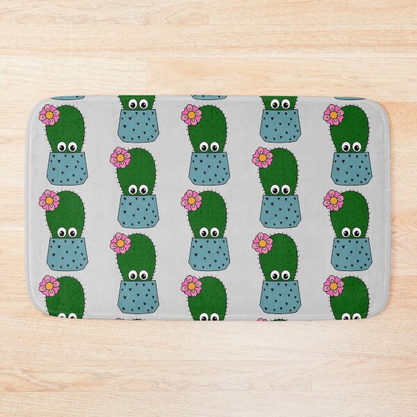 Item preview, Cute Cactus Design #321: Cactus With A Pretty Flower designed and sold by DreamCactus.