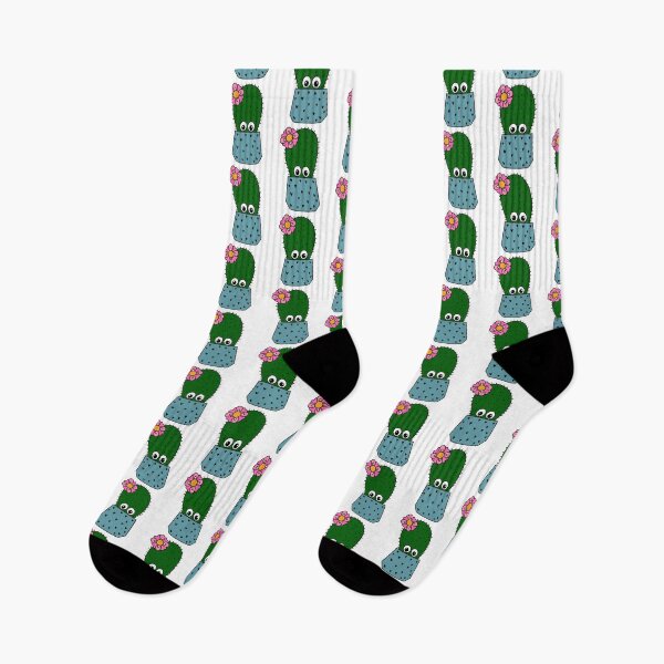 Item preview, Cute Cactus Design #321: Cactus With A Pretty Flower designed and sold by DreamCactus.