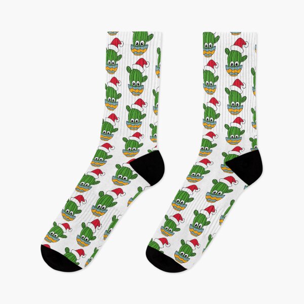 Item preview, Cute Cactus Design #322: Cactus With A Santa Hat In A Bowl designed and sold by DreamCactus.