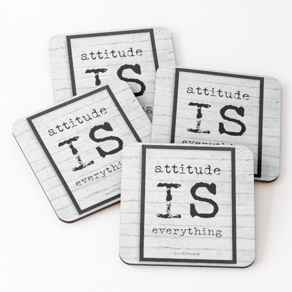Item preview, Attitude is everything - quote typography text art by Word Fandom - wordfandom designed and sold by Kerry Pritchard.