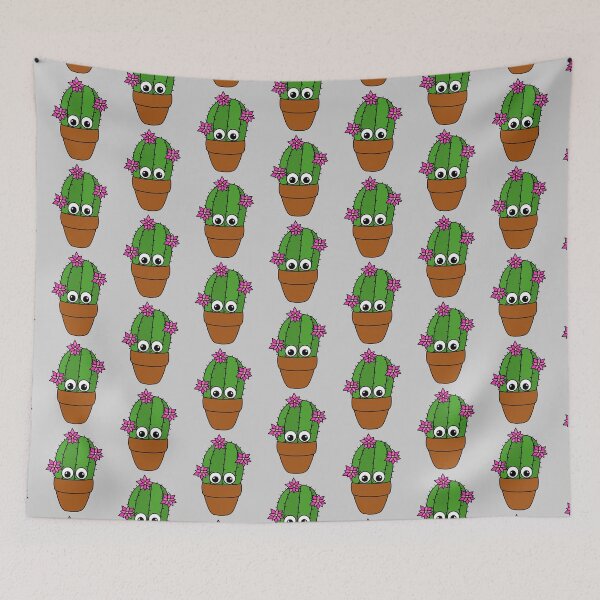 Artikelvorschau, Cute Cactus Design #325: Cactus With Pretty Flowers entworfen und verkauft von DreamCactus.