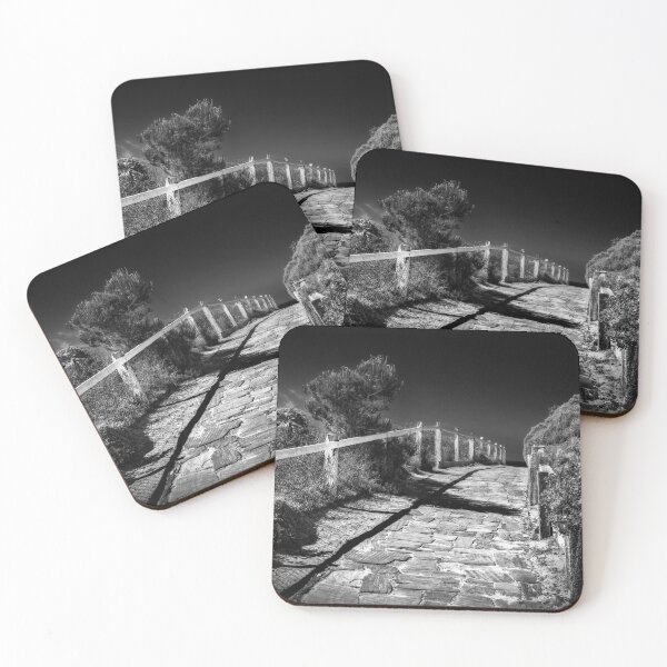 Item preview, South Australia in Black and White - The Horse Shoe Bay Coastal Pathway - Photographic Print designed and sold by nickegglington.