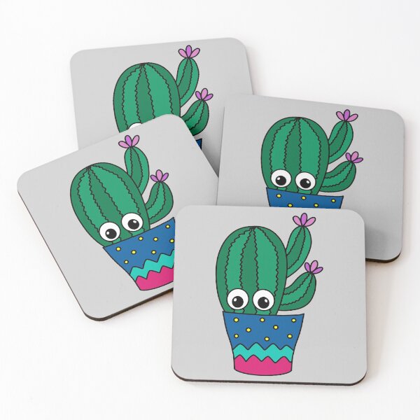 Artikelvorschau, Cute Cactus Design #326: Cactus With Pretty Flowers In Cute Pot entworfen und verkauft von DreamCactus.