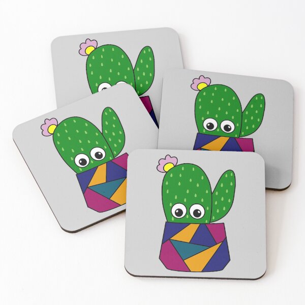 Item preview, Cute Cactus Design #335: Cute Cactus In Geometric Pot designed and sold by DreamCactus.