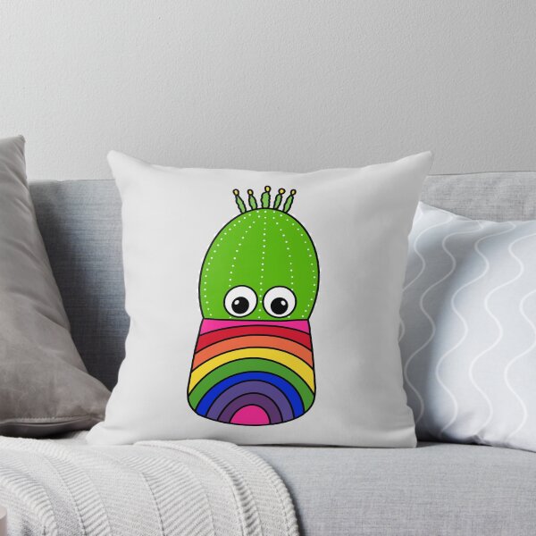 Artikelvorschau, Cute Cactus Design #336: Cute Cactus In Rainbow Colored Pot entworfen und verkauft von DreamCactus.