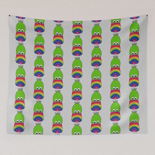 Item preview, Cute Cactus Design #336: Cute Cactus In Rainbow Colored Pot designed and sold by DreamCactus.