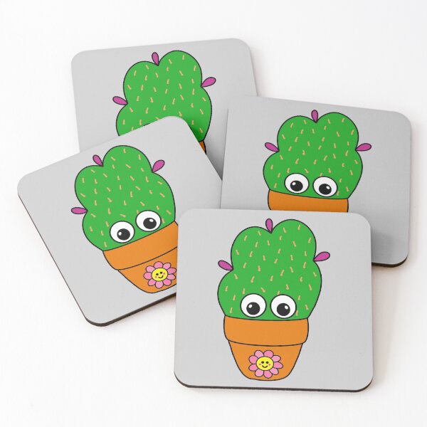 Aperçu de l'œuvre Cute Cactus Design #337: Cute Cactus In Terra Cotta Pot créée et vendue par DreamCactus.