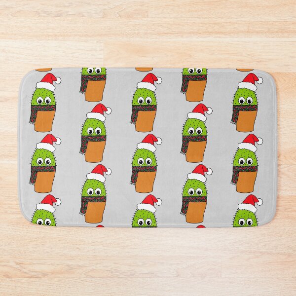 Item preview, Cute Cactus Design #338: Cute Cactus With Christmas Scarf designed and sold by DreamCactus.