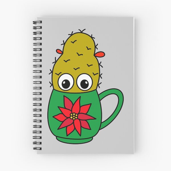 Item preview, Cute Cactus Design #343: Mini Cactus In Poinsettia Mug designed and sold by DreamCactus.