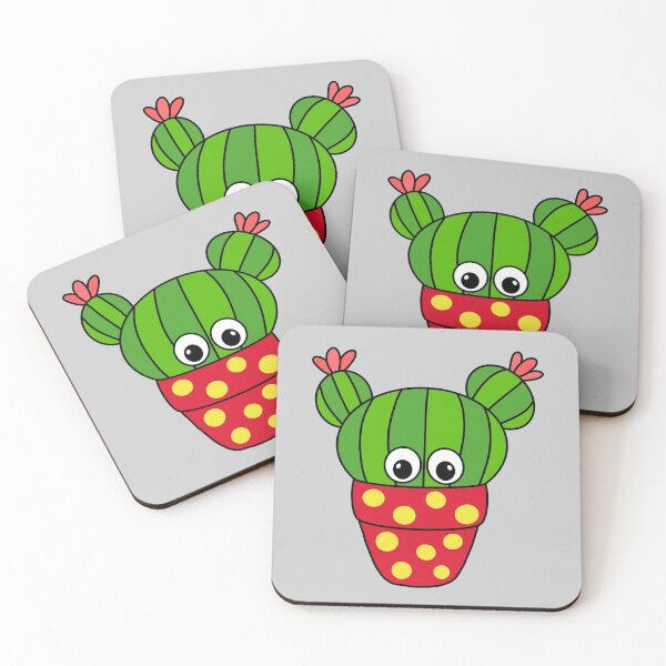 Item preview, Cute Cactus Design #344: Nice Cactus In Polka Dot Pot designed and sold by DreamCactus.