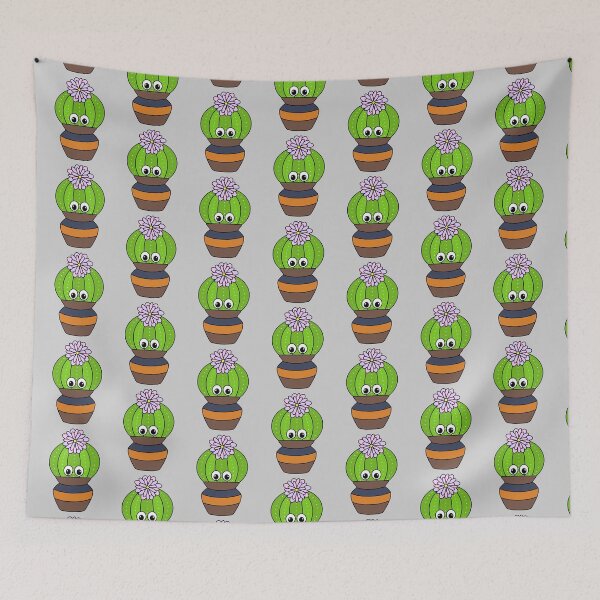 Item preview, Cute Cactus Design #348: Pretty Cactus In A Jar designed and sold by DreamCactus.