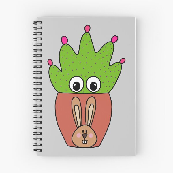 Item preview, Cute Cactus Design #349: Pretty Cactus In Cute Bunny Pot designed and sold by DreamCactus.