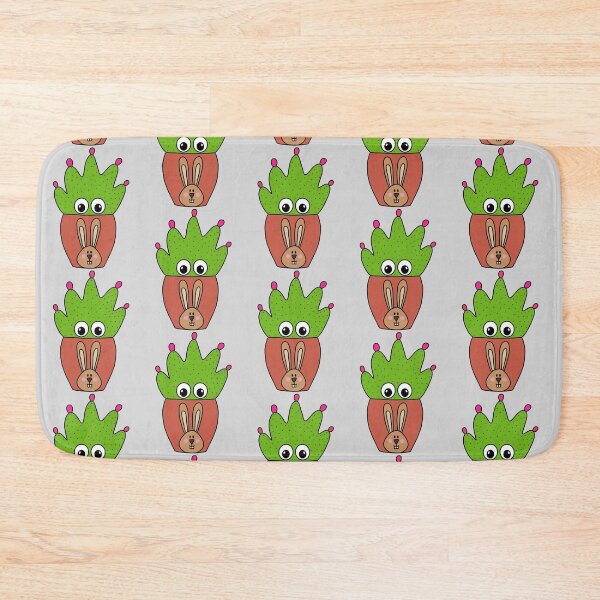 Item preview, Cute Cactus Design #349: Pretty Cactus In Cute Bunny Pot designed and sold by DreamCactus.