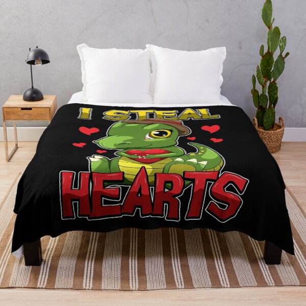 Item preview, I Steal Hearts - Cute T-Rex With Dinosaur Heart designed and sold by anziehend.
