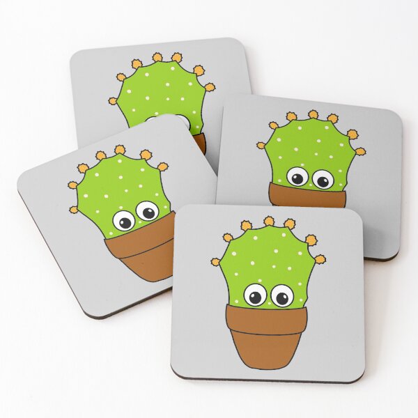 Item preview, Cute Cactus Design #354: Prickly Pear Cactus With Cute Buds designed and sold by DreamCactus.