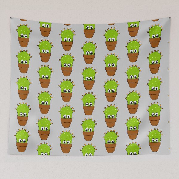 Item preview, Cute Cactus Design #354: Prickly Pear Cactus With Cute Buds designed and sold by DreamCactus.