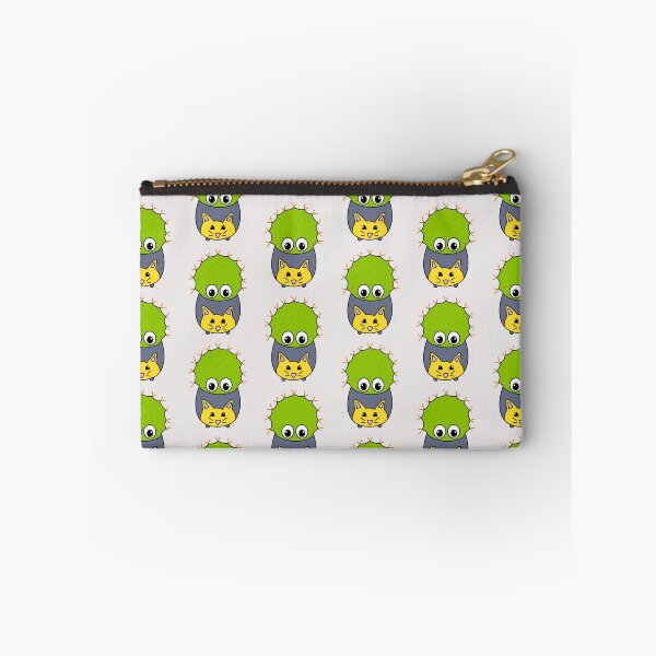 Artikelvorschau, Cute Cactus Design #355: Spiky Cactus In Cute Cat Pot entworfen und verkauft von DreamCactus.
