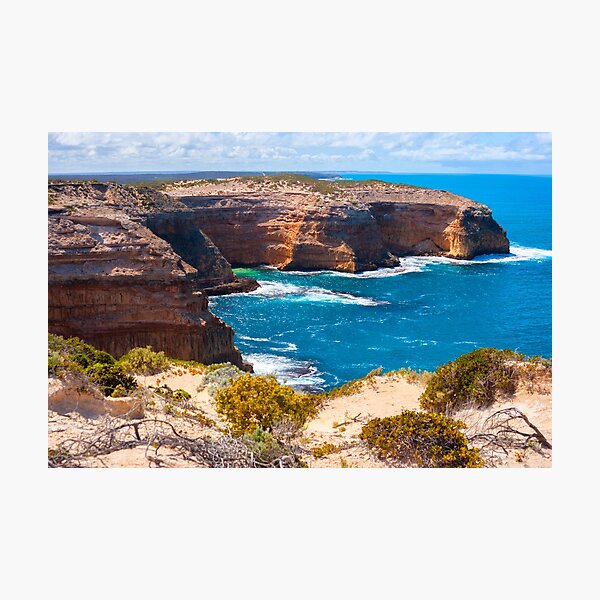 Item preview, Stunning Limestone Cliffs Form The Majority Of The Parameter Of Innes National Park On South Australia's Yorke Peninsula designed and sold by nickegglington.