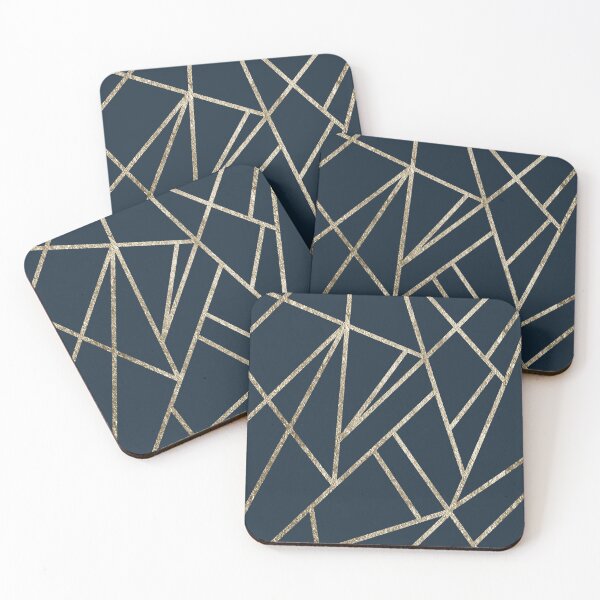 Item preview, Classic Dark Blue Gold Geo #1 #geometric #decor #art designed and sold by Anita's & Bella's Art.
