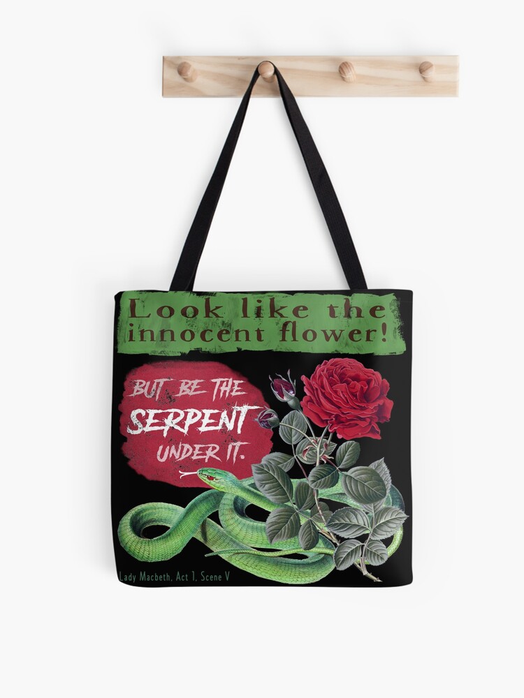 Tote Bag Citation Serpent De Lady Macbeth Shakespeare Par Bushwombat Redbubble Tote Bag Citation Serpent De Lady Macbeth Shakespeare Par Bushwombat Redbubble