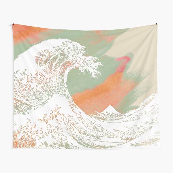 Calm into Great Wave Paint I Tapestry