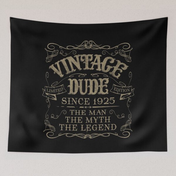 Item preview, Vintage dude vintage birthday party gift for born in year 1925 designed and sold by LoveEveryWear.